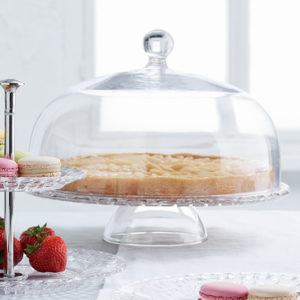 Footed Cake Plate with dome